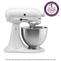 KitchenAid Classic Series 4.5-Quart Tilt-Head Stand Mixer - K45SSWH|Batteur sur socle à tête inclinable KitchenAid de série ClassicMD de 4,5 pintes - K45SSWH|K45SSTWH