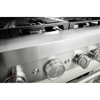 KitchenAid 36" Smart Commercial-Style Dual Fuel Range - KFDC506JMH|Cuisinière hybride intelligente KitchenAid de 36 po de style commercial - KFDC506JMH|KFDC506H