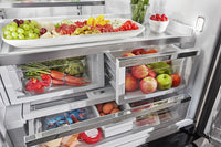 KitchenAid 26.8 Cu. Ft. French Door Refrigerator - KRFF507HBS - Refrigerator in Black Stainless Steel with PrintShield™ Finish