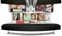 KitchenAid 26.8 Cu. Ft. French Door Refrigerator - KRFF507HBS - Refrigerator in Black Stainless Steel with PrintShield™ Finish