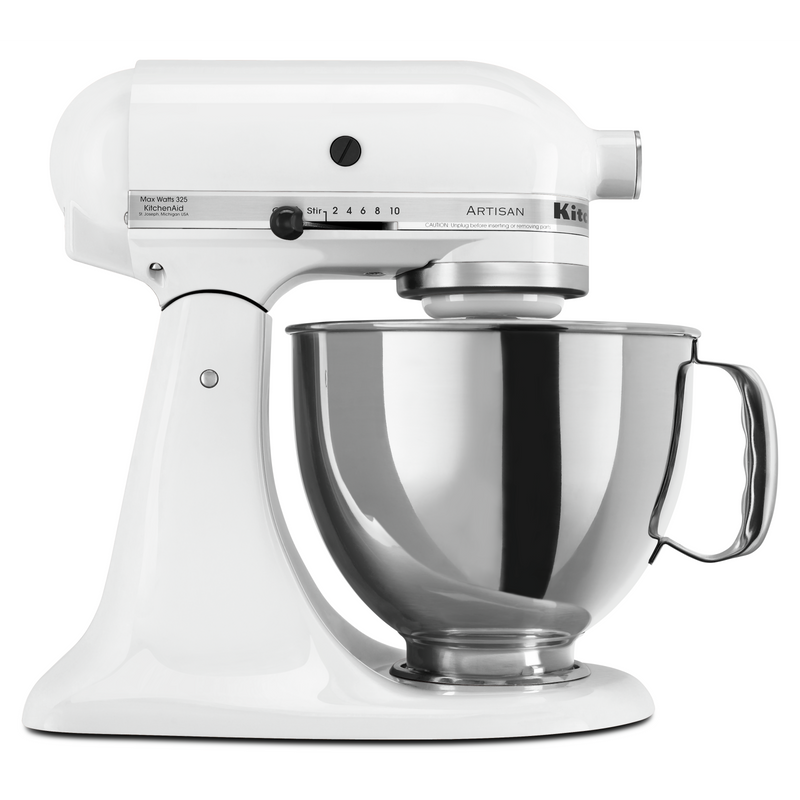KitchenAid Artisan Series 5-Quart Tilt-Head Stand Mixer - KSM150PSWH | Batteur sur socle à tête inclinable KitchenAid de 5 pintes de la série Artisan - KSM150PSWH | KSM150PW