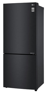 LG 15 Cu. Ft. Counter-Depth Bottom-Freezer Refrigerator - LBNC15231P - Refrigerator in Matte Black