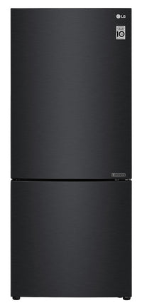 LG 15 Cu. Ft. Counter-Depth Bottom-Freezer Refrigerator - LBNC15231P - Refrigerator in Matte Black
