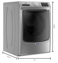 Maytag Front-Load 5.5 Cu. Ft. Washer with Extra Power and 7.3 Cu. Ft. Gas Steam Dryer - Slate|Laveuse frontale 5,5 pi3 avec Extra Power et sécheuse gaz vapeur 7,3 pi³ Maytag - ardoise|MAFL66GC