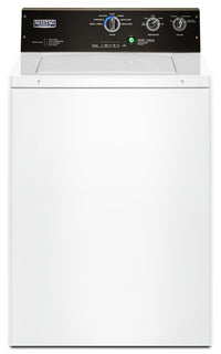 Maytag 4.0 Cu. Ft. Commercial-Grade Washer and 7.4 Cu. Ft. Commercial-Grade Dryer - White|Laveuse de 4,0 pi³ et sécheuse électrique de 7,4 pi³ Maytag BravosMC - blanches|MATL575L