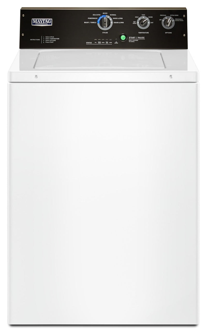 Maytag 4.0 Cu. Ft. Commercial-Grade Residential Top-Load Washer - MVWP575GW|Laveuse résidentielle à agitateur de qualité commerciale de Maytag, 4,0 pi3 - MVWP575GW|MVWP575W