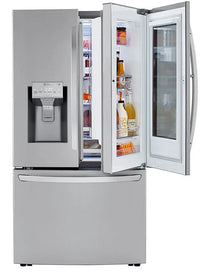 LG 30 Cu. Ft. 36" InstaView Door-in-Door® with Craft Ice Maker - LRFVS3006S - Refrigerator in Fingerprint-Resistant Stainless Steel