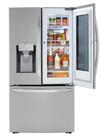 LG 30 Cu. Ft. 36" InstaView Door-in-Door® with Craft Ice Maker - LRFVS3006S - Refrigerator in Fingerprint-Resistant Stainless Steel