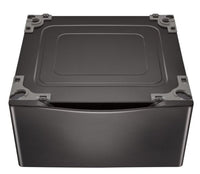 LG 27" Laundry Storage Pedestal - WDP4B - Laundry Pedestal in Black Steel