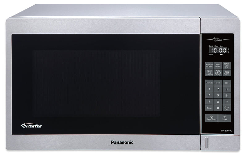 Panasonic 1.3 Cu. Ft. 1,200 W Genius® Countertop Microwave - NNSC669S - Countertop Microwave in Stainless Steel