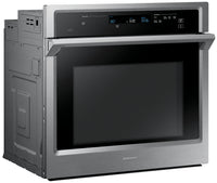 Samsung 5.1 Cu. Ft. Convection Wall Oven with Steam Bake - NV51K6650SS - Electric Wall Oven in Stainless Steel