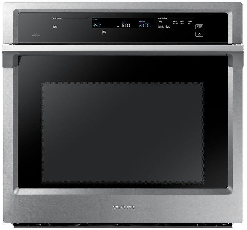 Samsung 5.1 Cu. Ft. Convection Wall Oven with Steam Bake - NV51K6650SS - Electric Wall Oven in Stainless Steel