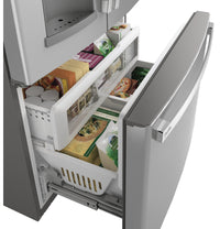 GE Profile 22.1 Cu. Ft. Door-in-Door French-Door Refrigerator - PYD22KYNFS - Refrigerator in Fingerprint Resistant Stainless Steel 