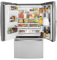 GE Profile 22.1 Cu. Ft. Door-in-Door French-Door Refrigerator - PYD22KYNFS - Refrigerator in Fingerprint Resistant Stainless Steel 