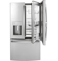 GE Profile 22.1 Cu. Ft. Door-in-Door French-Door Refrigerator - PYD22KYNFS - Refrigerator in Fingerprint Resistant Stainless Steel 