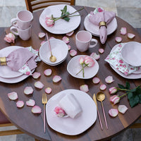 Ryo 16-Piece Dinnerware Set - Pink | Service de vaisselle Ryo 16 pièces - rose | D87EKUZE