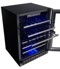 Danby 5.6 Cu. Ft. Black Stainless Steel Wine Cooler – SSWC056D1B-S - Refrigerator in Black Stainless Steel
