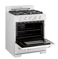 Off-Grid Classic Retro by Unique 30” Propane Range with Battery Ignition - UGP-30CR OF1 W | Cuisinière gaz propane Classic Rétro hors réseau par Unique 30 po avec allumage à pile - UGP-30CR OF1 W | D79GAIA6