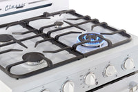 Off-Grid Classic Retro by Unique 30” Propane Range with Battery Ignition - UGP-30CR OF1 W | Cuisinière gaz propane Classic Rétro hors réseau par Unique 30 po avec allumage à pile - UGP-30CR OF1 W | D79GAIA6