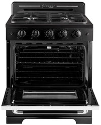 Classic Retro by Unique 30" Convection Gas Range - UGP-30CR B | Cuisinière à gaz Classic Rétro par Unique de 30 po à convection - UGP-30CR B | D79G4LQL