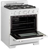 Classic Retro by Unique 30" Convection Gas Range - UGP-30CR W | Cuisinière à gaz Classic Rétro par Unique de 30 po à convection - UGP-30CR W | D79GOZRO