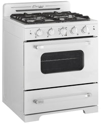 Classic Retro by Unique 30" Convection Gas Range - UGP-30CR W | Cuisinière à gaz Classic Rétro par Unique de 30 po à convection - UGP-30CR W | D79GOZRO