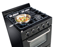 Off-Grid by Unique 24" Propane Range with Battery Ignition - UGP-24G OF1 B | Cuisinière au gaz propane Hors réseau par Unique de 24 po avec allumage à pile - UGP-24G OF1 B | D79G0QDI