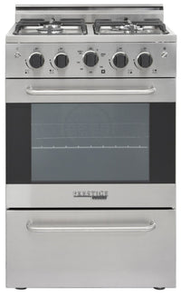 Prestige by Unique 24″ Convection Gas Range - UGP-24V PC1 S/S | Cuisinière à gaz Prestige par Unique de 24 po à convection - UGP-24V PC1 S/S | D79GHTF5