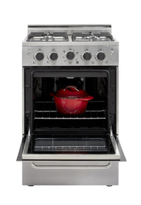 Prestige by Unique 24″ Convection Gas Range - UGP-24V PC1 S/S | Cuisinière à gaz Prestige par Unique de 24 po à convection - UGP-24V PC1 S/S | D79GHTF5