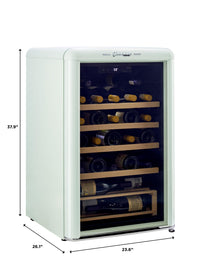 Classic Retro by Unique 28-Bottle Wine Refrigerator - UGP-125CR WF LG | Réfrigérateur à vin Classic Rétro par Unique de 28 bouteilles - UGP-125CR WF LG | D79G1BGN