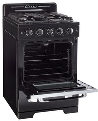 Classic Retro by Unique 24" Convection Gas Range - UGP-24CR B | Cuisinière à gaz Classic Rétro par Unique de 24 po à convection - UGP-24CR B | D79G503V