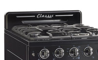 Classic Retro by Unique 24" Convection Gas Range - UGP-24CR B | Cuisinière à gaz Classic Rétro par Unique de 24 po à convection - UGP-24CR B | D79G503V