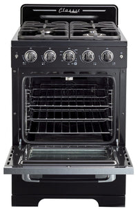Classic Retro by Unique 24" Convection Gas Range - UGP-24CR B | Cuisinière à gaz Classic Rétro par Unique de 24 po à convection - UGP-24CR B | D79G503V