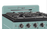 Classic Retro by Unique 24" Convection Gas Range - UGP-24CR T | Cuisinière à gaz Classic Rétro par Unique de 24 po à convection - UGP-24CR T | D79G3N94