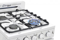 Classic Retro by Unique 24" Convection Gas Range - UGP-24CR W | Cuisinière à gaz Classic Rétro par Unique de 24 po à convection - UGP-24CR W | D79GREQ7
