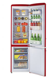 Classic Retro by Unique 9 Cu. Ft. Bottom Freezer Refrigerator - UGP-275L R AC | Réfrigérateur Classic Rétro par Unique de 9 pi³ à congélateur inférieur - UGP-275L R AC | D79GIBWW