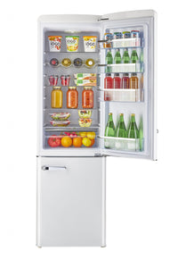 Classic Retro by Unique 9 Cu. Ft. Bottom Freezer Refrigerator - UGP-275L W AC | Réfrigérateur Classic Rétro par Unique de 9 pi³ à congélateur inférieur - UGP-275L W AC | D79GU36A