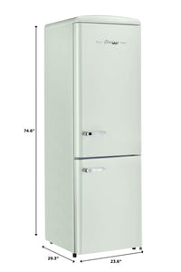 Classic Retro by Unique 12 Cu. Ft. Frost-Free Bottom Freezer Refrigerator - UGP-330L LG AC | Réfrigérateur Classic Rétro par Unique de 12 pi³ à congélateur inférieur sans givre - UGP-330L LG AC | D79GBE70