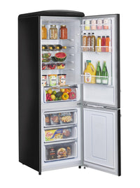 Classic Retro by Unique 12 Cu. Ft. Frost-Free Bottom Freezer Refrigerator - UGP-330L B AC | Réfrigérateur Classic Rétro par Unique de 12 pi³ à congélateur inférieur sans givre - UGP-330L B AC | D79G3UK7