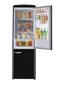 Classic Retro by Unique 12 Cu. Ft. Frost-Free Bottom Freezer Refrigerator - UGP-330L B AC | Réfrigérateur Classic Rétro par Unique de 12 pi³ à congélateur inférieur sans givre - UGP-330L B AC | D79G3UK7