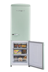 Classic Retro by Unique 12 Cu. Ft. Frost-Free Bottom Freezer Refrigerator - UGP-330L LG AC | Réfrigérateur Classic Rétro par Unique de 12 pi³ à congélateur inférieur sans givre - UGP-330L LG AC | D79GBE70