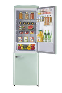 Classic Retro by Unique 12 Cu. Ft. Frost-Free Bottom Freezer Refrigerator - UGP-330L LG AC | Réfrigérateur Classic Rétro par Unique de 12 pi³ à congélateur inférieur sans givre - UGP-330L LG AC | D79GBE70