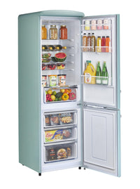 Classic Retro by Unique 12 Cu. Ft. Frost-Free Bottom Freezer Refrigerator - UGP-330L T AC | Réfrigérateur Classic Rétro par Unique de 12 pi³ à congélateur inférieur sans givre - UGP-330L T AC | D79GVN6R