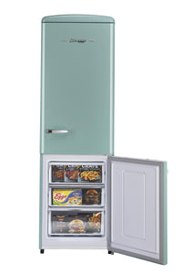 Classic Retro by Unique 12 Cu. Ft. Frost-Free Bottom Freezer Refrigerator - UGP-330L T AC | Réfrigérateur Classic Rétro par Unique de 12 pi³ à congélateur inférieur sans givre - UGP-330L T AC | D79GVN6R