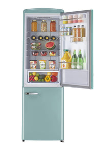 Classic Retro by Unique 12 Cu. Ft. Frost-Free Bottom Freezer Refrigerator - UGP-330L T AC | Réfrigérateur Classic Rétro par Unique de 12 pi³ à congélateur inférieur sans givre - UGP-330L T AC | D79GVN6R