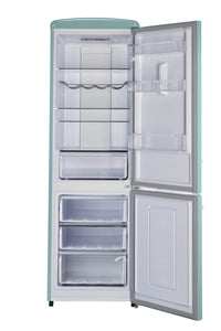 Classic Retro by Unique 12 Cu. Ft. Frost-Free Bottom Freezer Refrigerator - UGP-330L T AC | Réfrigérateur Classic Rétro par Unique de 12 pi³ à congélateur inférieur sans givre - UGP-330L T AC | D79GVN6R