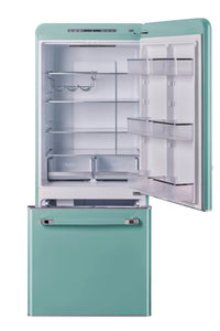 Classic Retro by Unique 18 cu.ft. Frost-Free Bottom Freezer Refrigerator - UGP-510L T AC | Classic Rétro par Unique sans givre Réfrigérateur à congélateur dans le bas de 18 pi³ - UGP-510L T AC | D79GPHHV
