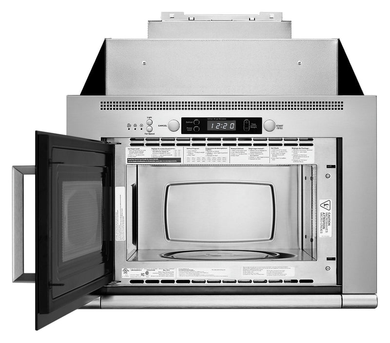 Whirlpool 0.8 Cu. Ft. Space-Saving Microwave Hood Combination - UMH50008HS - Over-the-Range Microwave in Stainless Steel