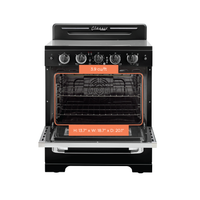 Classic Retro By Unique 30" Convection Electric Range - UGP-30CR EC B | Cuisinière électrique  Classic Rétro par Unique de 30 po à convection - UGP-30CR EC B | D79GZ9AD