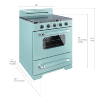 Classic Retro By Unique 30" Convection Electric Range - UGP-30CR EC T | Cuisinière électrique  Classic Rétro par Unique de 30 po à convection - UGP-30CR EC T | D79GA9WZ